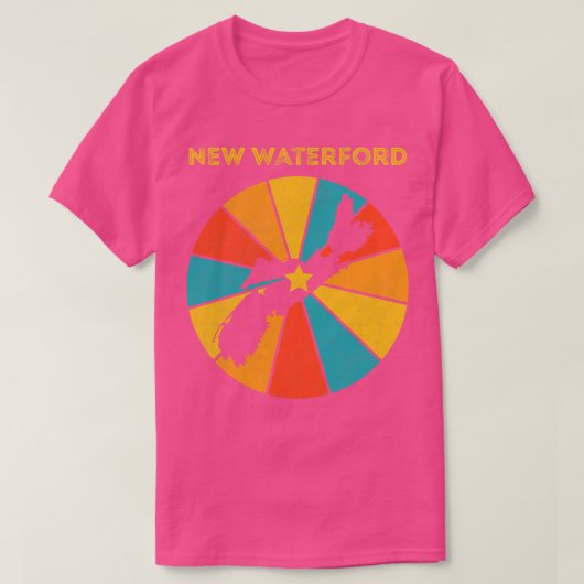 Nieuw Waterford Nova Scotia Canada Distress T-shirt (Design voorkant)