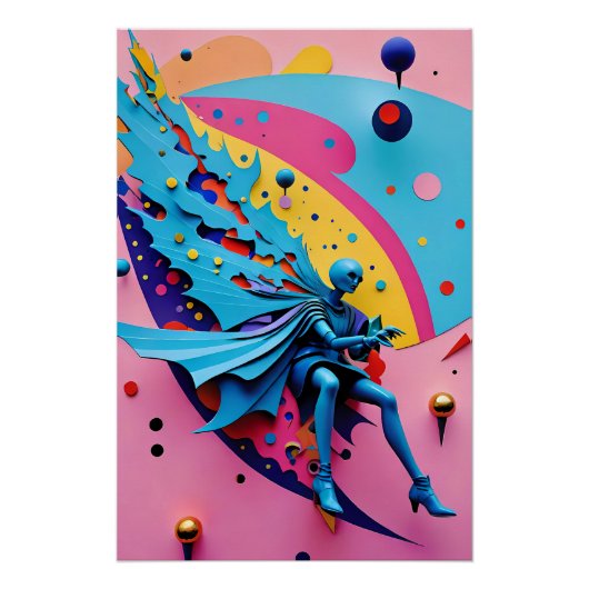 Nieuw Wave Angel Fallen - Ken Gage Art Perfect Poster (Voorkant)