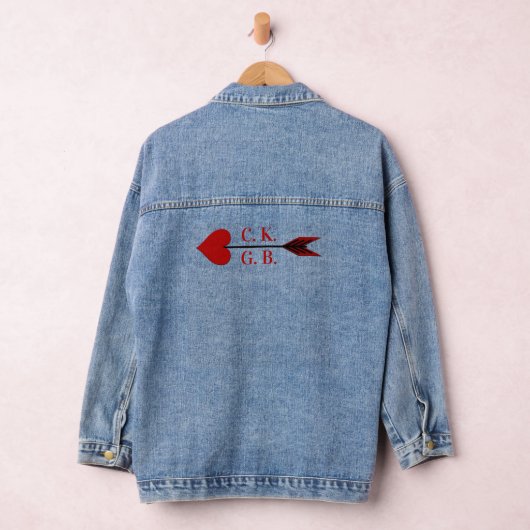 Nieuw Wed Lovers Met Pijl Custom Denim Jas Denim Jacket (Hangar)