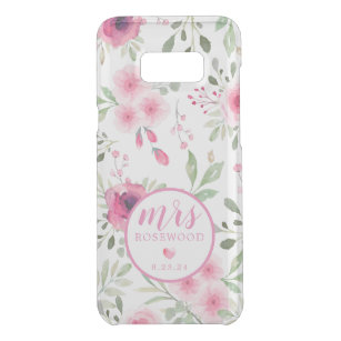 Nieuw Wed Soft Pink Waterverf Floral Get Uncommon Samsung Galaxy S8 Plus Case