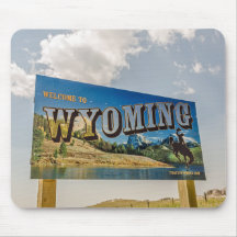 Nieuw Welkom bij Wyoming Sign - Overheidsgrenzen