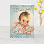 nieuw Wenskaart Kaart (Gele Bloem)