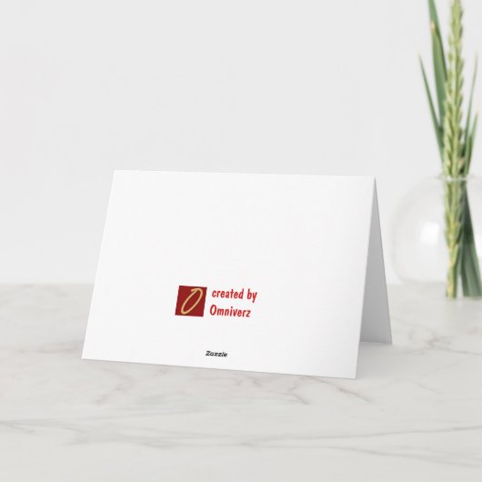 Nieuw Wenskaart Kaart (Achterkant)