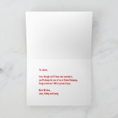 Nieuw Wenskaart Kaart (Binnen)