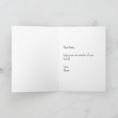 Nieuw Wenskaart Pet Bedankkaart (Binnen)