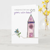 nieuw wenskaart thuis kaart (Gele Bloem)