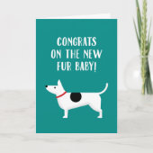 Nieuw Wenskaart van Furbaby Dog Kaart (Voorkant)