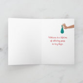 Nieuw Wenskaart van Furbaby Dog Kaart (Binnen)