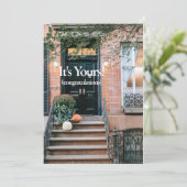 Nieuw Wenskaart voor felicitaties thuis Kaart (Staand voorkant)