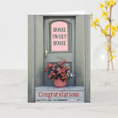 Nieuw Wenskaart voor felicitaties thuis Kaart (Gele Bloem)