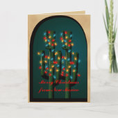 Nieuw Wenskaart voor kerstcactus in Mexico Feestdagen Kaart (Voorkant)