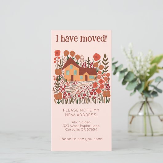 Nieuw woonadres Schattigee boerderij boomvrije Kaa Save The Date (Staand voorkant)