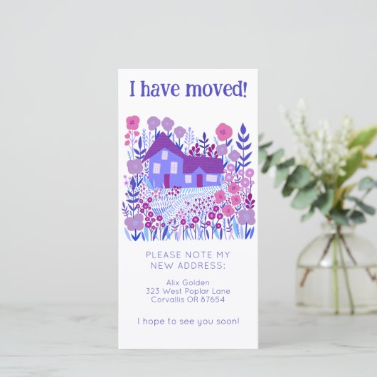 Nieuw woonadres Schattigee boerderij boomvrije Kaa Save The Date (Staand voorkant)