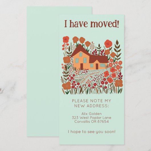 Nieuw woonadres Schattigee boerderij boomvrije Kaa Save The Date (Voorkant / Achterkant)