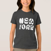 Nieuw York fancy logo ontwerp Tri-Blend Shirt (Voorkant)