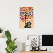 Nieuw York Poster Art Stad Print (Thuiskantoor)