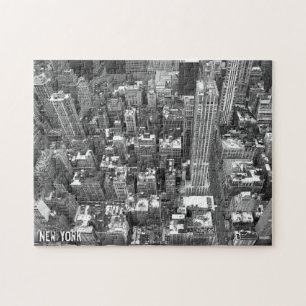 Nieuw York  Puzzel Stadssilhouet New York Stad Sou