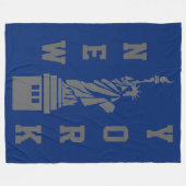 Nieuw York Standbeeld Van Liberty Fleece Deken (Voorkant (Horizontaal))