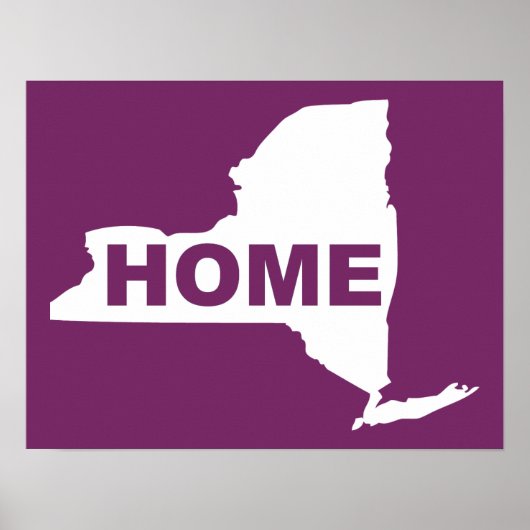 Nieuw York Thuis Poster Bord (Voorkant)