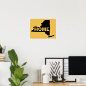 Nieuw York Thuis Poster Bord (Thuiskantoor)