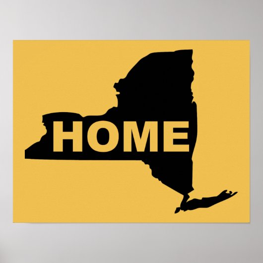 Nieuw York Thuis Poster Bord (Voorkant)
