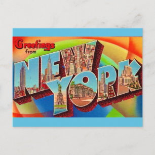 Nieuw-York Vintage Ansichtkaart Briefkaart