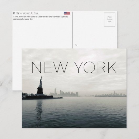 Nieuw-York, VS Reisansichtkaart Briefkaart (Voorkant / Achterkant)