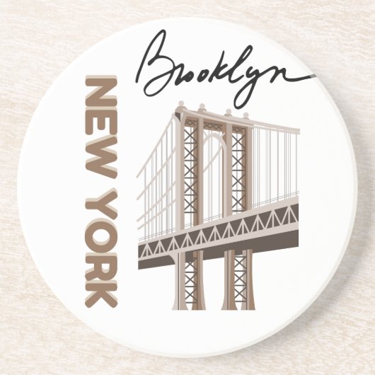 NIEUW YORK ZANDSTEEN ONDERZETTER (Voorkant)