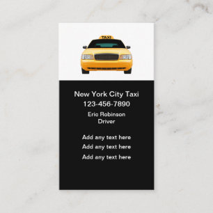 Nieuw-Yorkse Taxi Budget Visitekaartjes