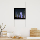 Nieuw-Yorkse Verlichte Brug Poster (Keuken)