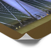 Nieuw-Yorkse Verlichte Brug Poster (Hoek)