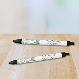 Nieuw zakelijk adres zwarte inkt pen