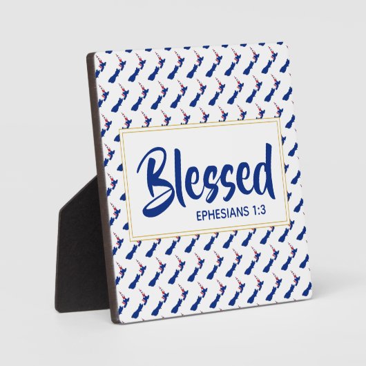 NIEUW ZEALAND Blessed Christelijk Scriptfesians Fotoplaat (Voorkant)