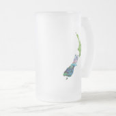 NIEUW ZEALAND FERN KIWI PAUA MATGLAS BIERPUL (Voorkant rechts)