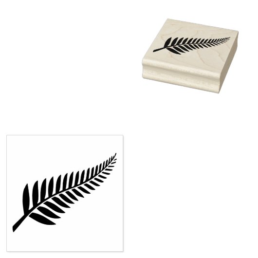 NIEUW ZEALAND FERN RUBBER STAMP RUBBERSTEMPEL (Gestempeld)