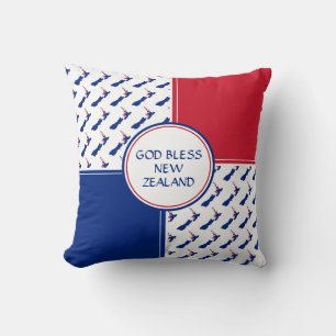 NIEUW ZEALAND FLAG Patriotic God Bless Kussen