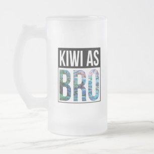 NIEUW ZEALAND KIWI ALS BRO PAUA MATGLAS BIERPUL