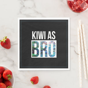 NIEUW ZEALAND KIWI ALS BRO PAUA NAPKIN SERVET