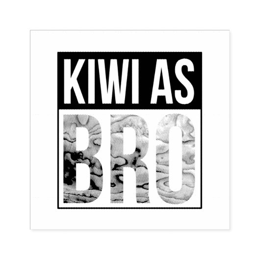 NIEUW-ZEALAND KIWI ALS BRO RUBBERSTEMPEL (Afrduk)