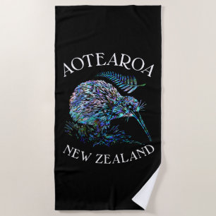 NIEUW ZEALAND KIWI PAUA BEACH TOWEL STRANDLAKEN