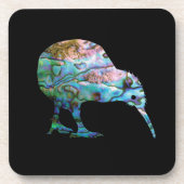 NIEUW-ZEALAND KIWI PAUA BIER ONDERZETTER (Voorkant)