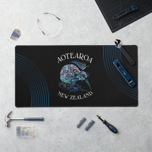NIEUW-ZEALAND KIWI PAUA BUREAUMAT (Werkstation)