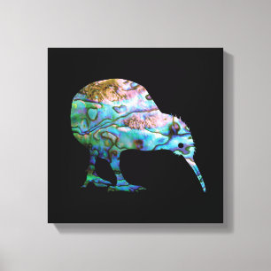 NIEUW-ZEALAND KIWI PAUA CANVAS AFDRUK