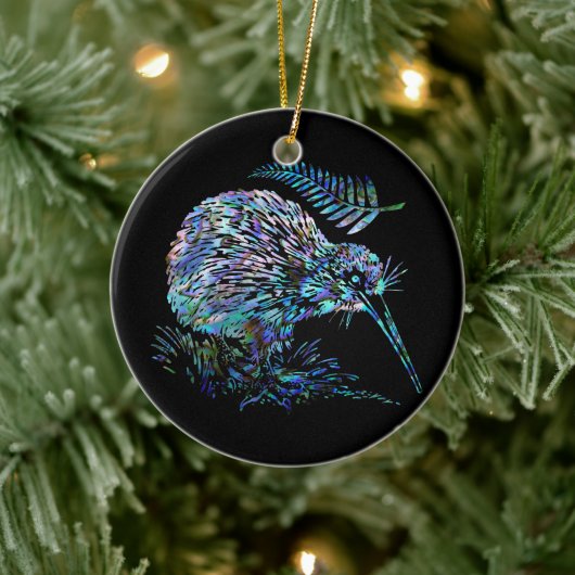 NIEUW ZEALAND KIWI PAUA CHRISTMAS ORNAMENT (Boom)