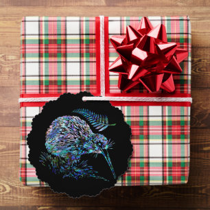 NIEUW ZEALAND KIWI PAUA CHRISTMAS ORNAMENT KAART