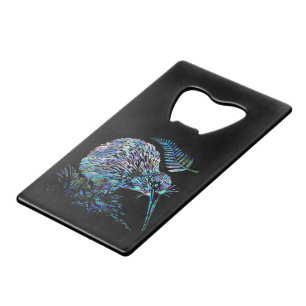 NIEUW-ZEALAND KIWI PAUA CREDITKAART FLESSENOPENER