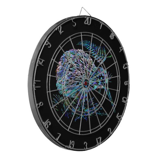 NIEUW ZEALAND KIWI PAUA DARTBOARD DARTBORD (Voorkant Links)