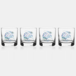 NIEUW ZEALAND KIWI PAUA GLASS WHISKY GLAS