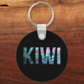 NIEUW-ZEALAND KIWI PAUA SLEUTELHANGER (Voorkant)