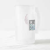 NIEUW ZEALAND KIWI SCHAKELT ALS BRO PAUA MATGLAS BIERPUL (Voorkant rechts)